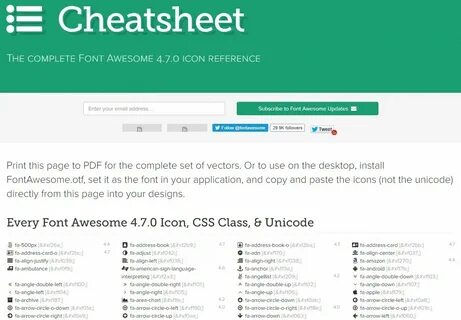 Font awesome lib