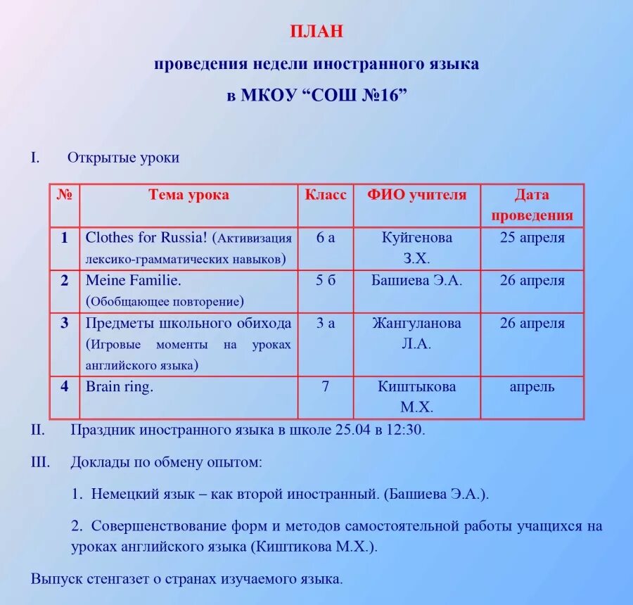 Анализ недели языков. План проведения недели иностранного языка. Неделя иностранного языка в школе план. План декады иностранных языков. Неделя английского языка в школе план мероприятий.