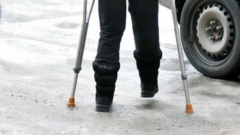 Гололед травмы