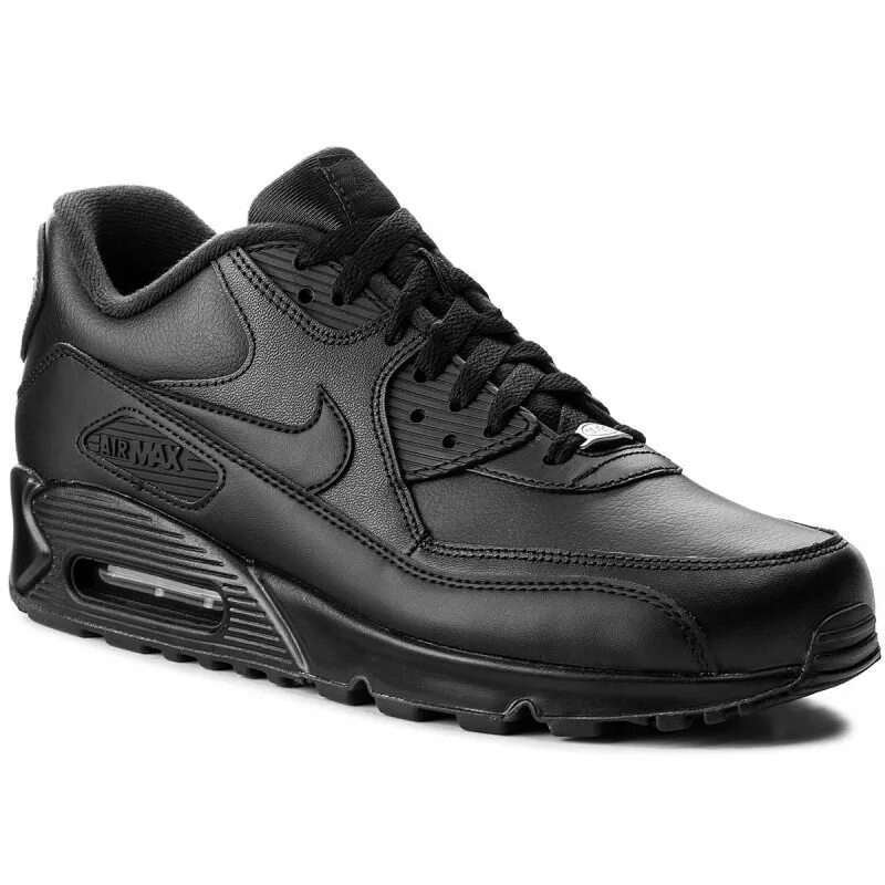 Nike Air Max 90 Leather Black/Black. Мужские кроссовки Nike Air Max 90 Leather. Nike Air Max 90 черные мужские. Найк АИР Макс 90 кожаные. Найки air мужские