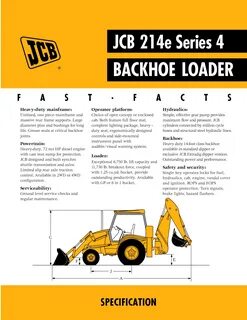 Погрузчик jcb характеристики