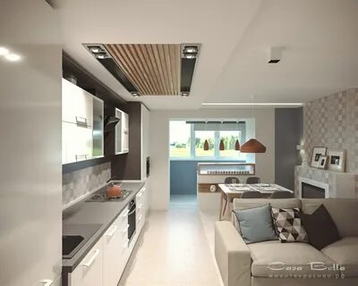Кухня в комнату площадью 20 м