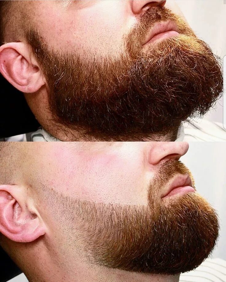 Стрижка бороды. Окантовка щетины. Окантовка бороды. Красиво подстричь бороду.