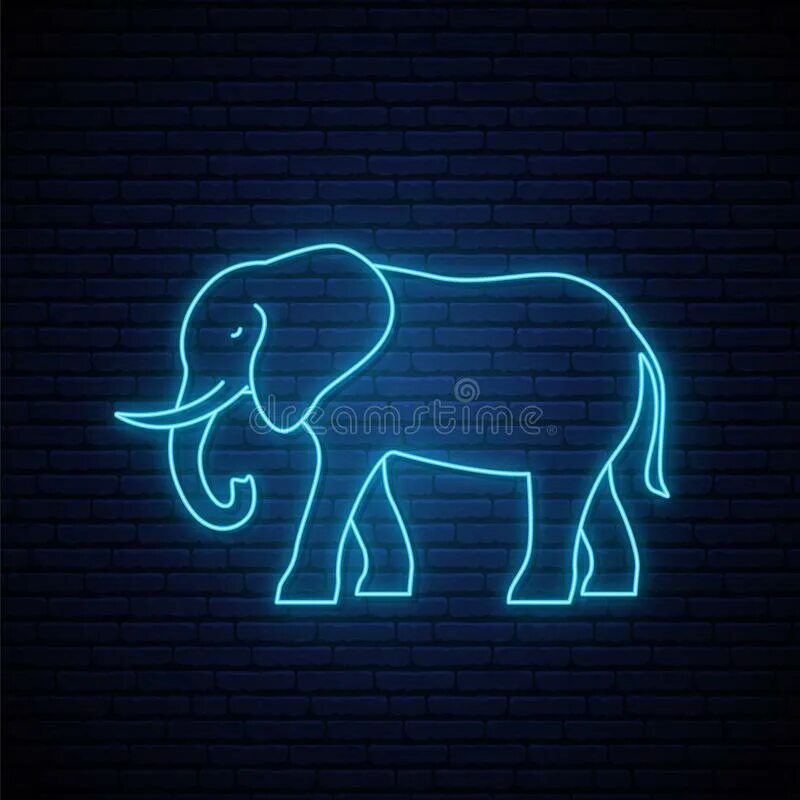 Neon elephant. Неоновый слон. Слон с табличкой. Неоновые слоны. Слоны табличка.