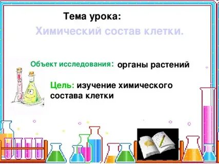 Задачи урока химии