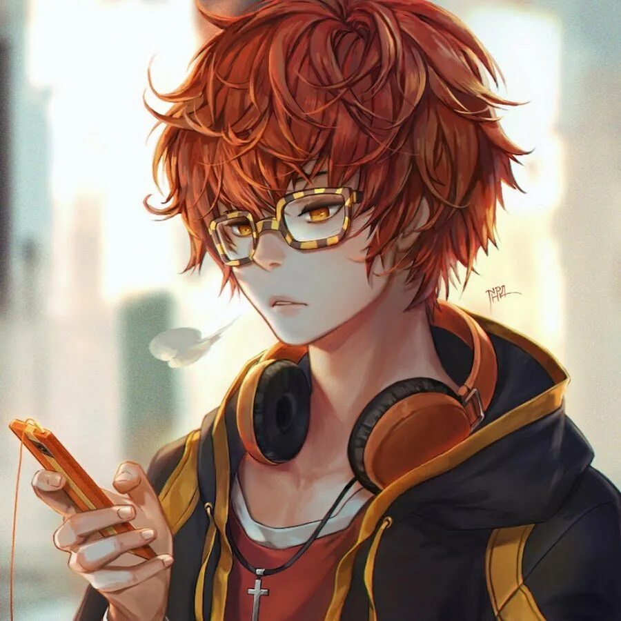 Рыжий конопатый. Рыжий персонаж с веснушками. Севен 707 mystic messenger. Рыжий парень аниме. Асука евангелион.
