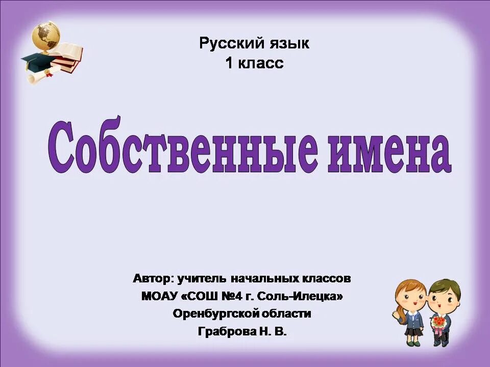 Имена собственные. Имена собственные презентация. Имена собственные 1 класс. Именная собственные 1 класс. Первый урок название