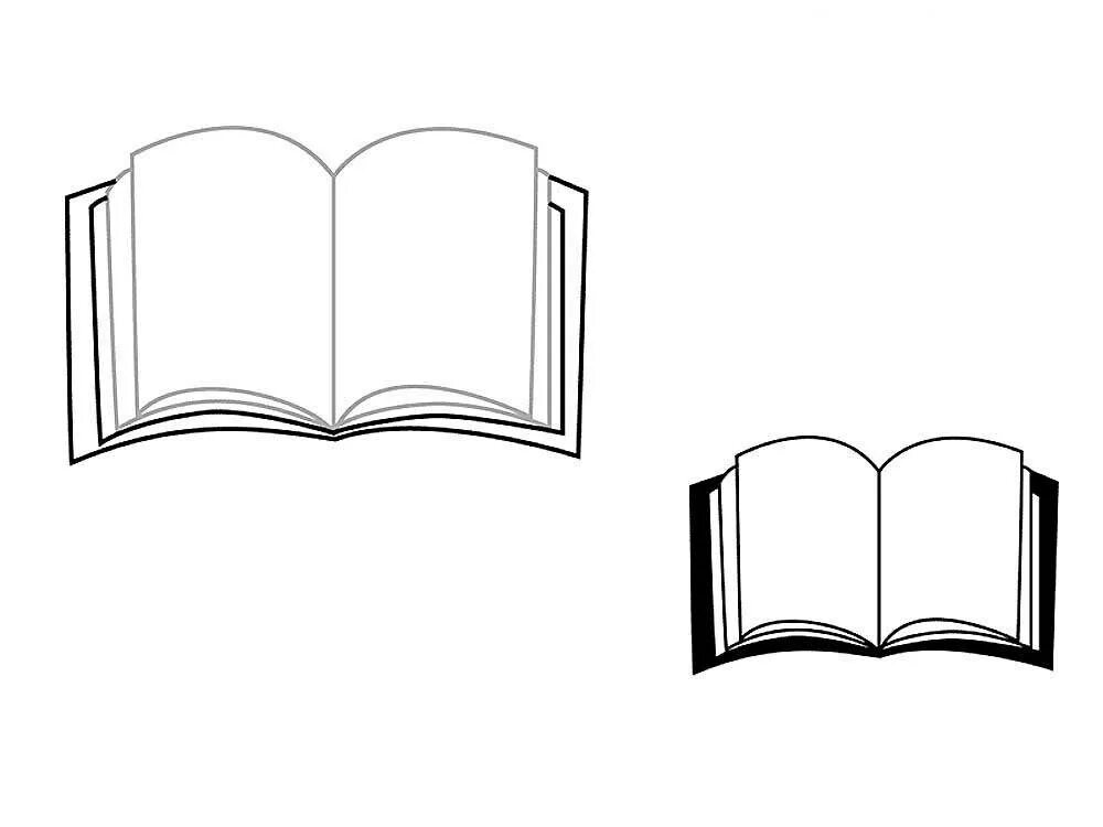 Книга нарисовать. Книга рисунок карандашом. Рисунок раскрытой книги. Трафарет открытой книги. Открытая книга рисунок карандашом.