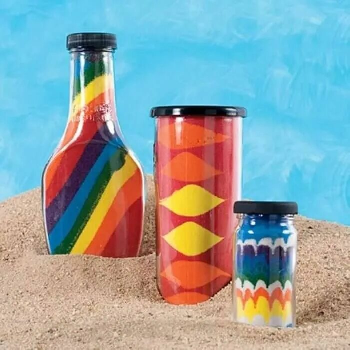 Coloured bottles