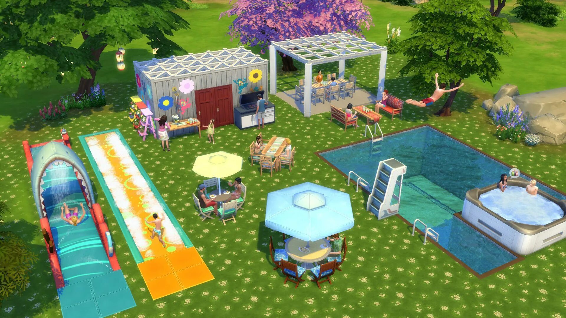 Задний двор симс 4. Sims 4 задний двор. симс 4 дворик. sims 4 backyard. the sims 4 внутренний дворик.