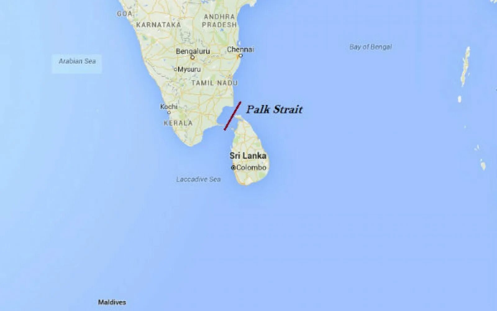 Где находится шри ланка океан. Пролив Шри Ланка.