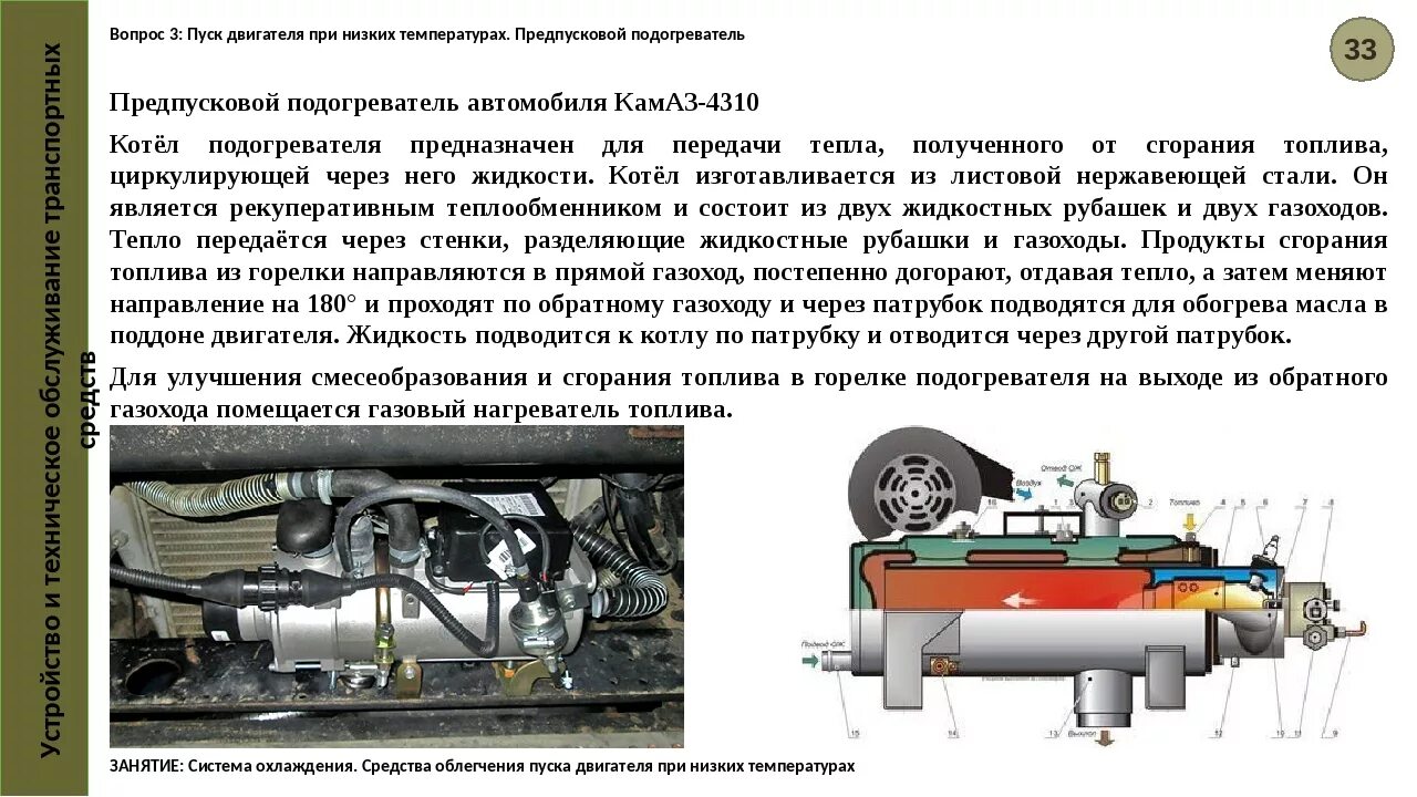 Запуск дизеля воздухом. Система облегчения пуска ДВС КАМАЗ. Устройство предпускового подогревателя КАМАЗ. Типы системы пуска ДВС. Система предпускового подогрева дизельных двигателей КАМАЗ.