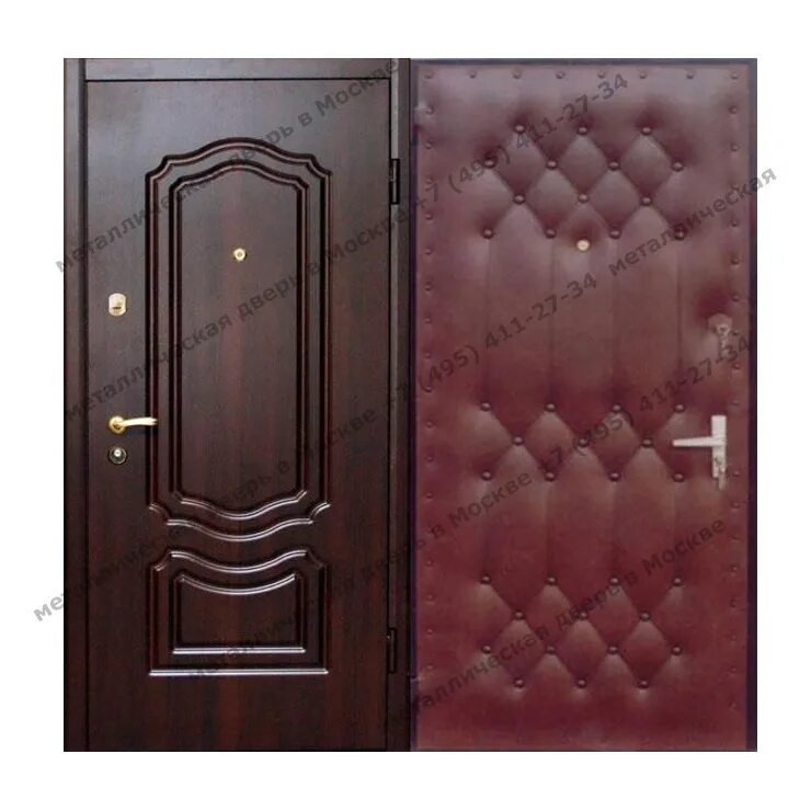 Обшивка входных металлических дверей