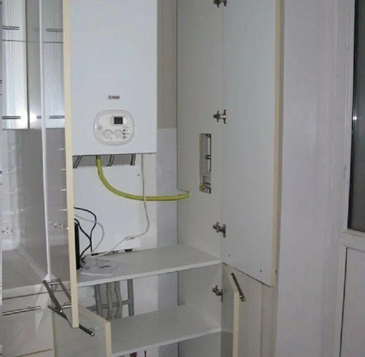 Можно ли газовый котел в шкаф. Шкаф для газового котла. шкаф для навесного газового котла. шкаф для газового котла на кухне. шкаф для закрытия газового котла.