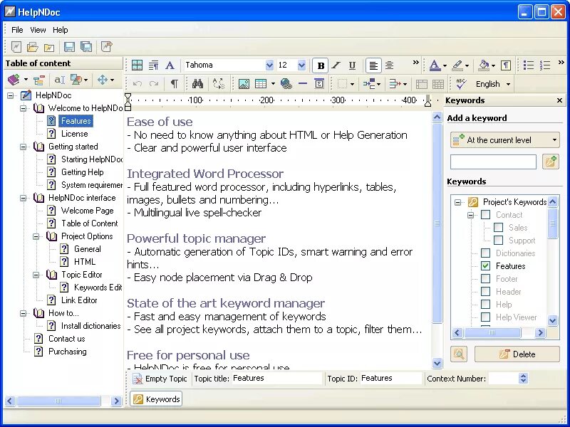 General topic. HELPNDOC. Html справка. Интерфейс программы CHM Editor. Html help Workshop создание справки.