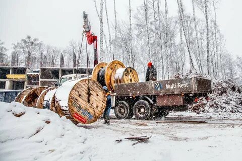 Погрузка барабанов