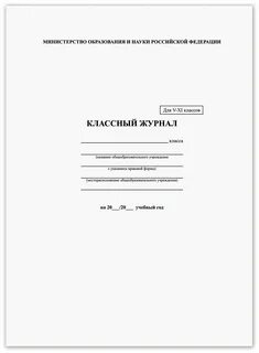 Классный журнал начальной школы