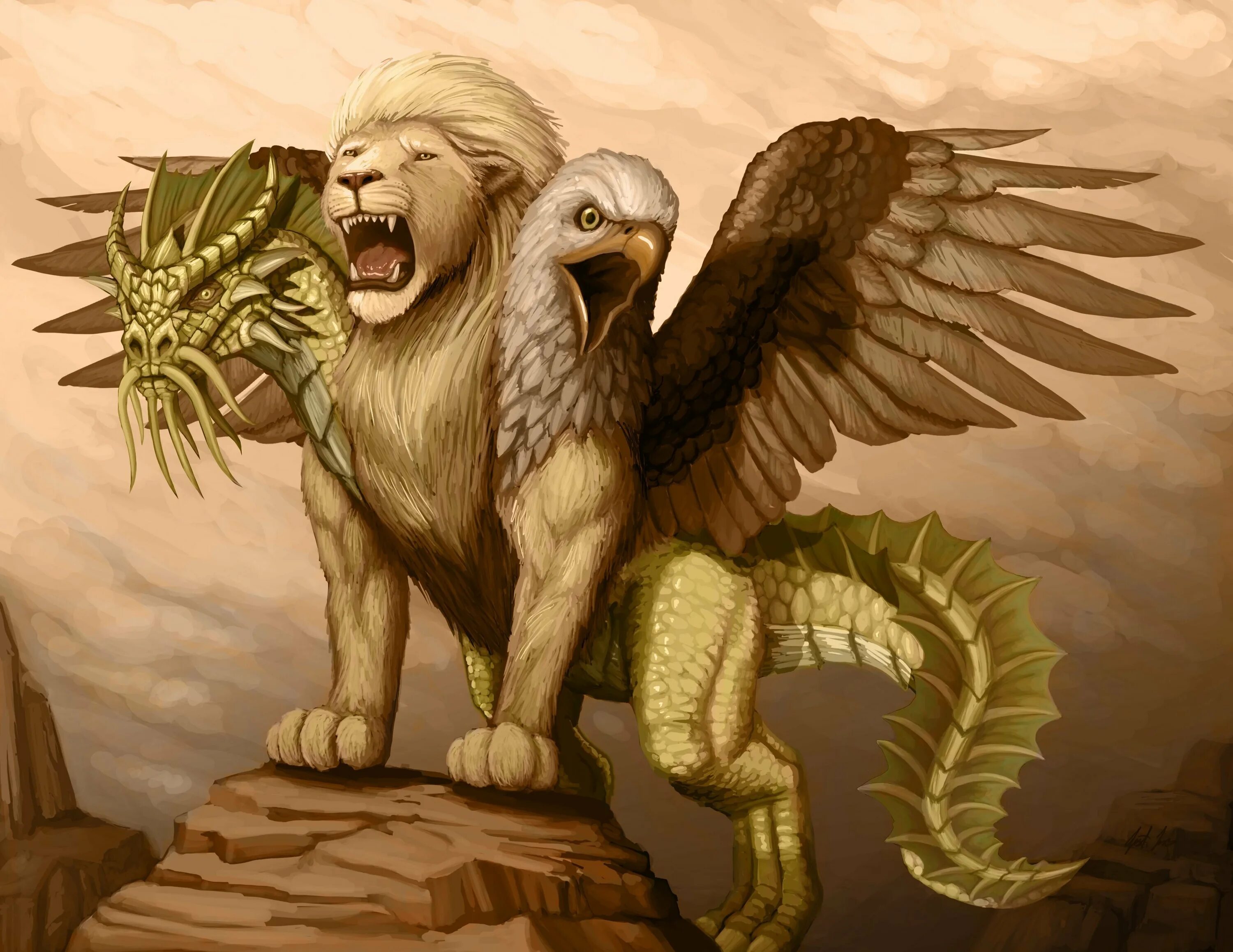 Тело льва голова орла. Шелхабирон демон Лев-змея. Химера мифология древней Греции. Грифон Лев. Мифическое существо Химера.