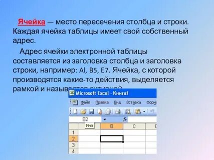 Электронные таблицы в математике