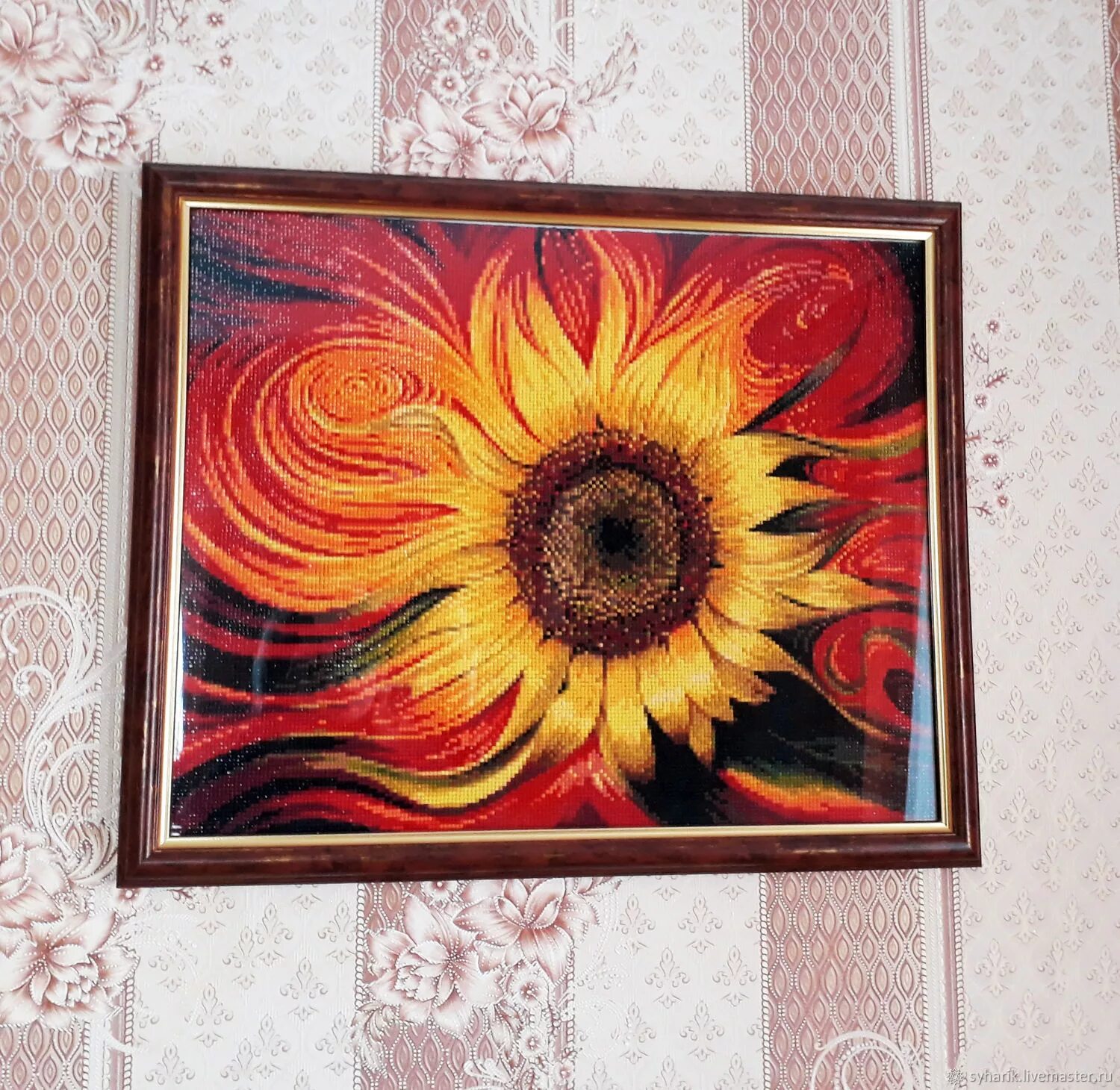 Подсолнухи в мозаике. Алмазная мозаика "фея". Подсолнухи в алмазной мозаике. Подсолнух красками. Алмазная вышивка подсолнухи.