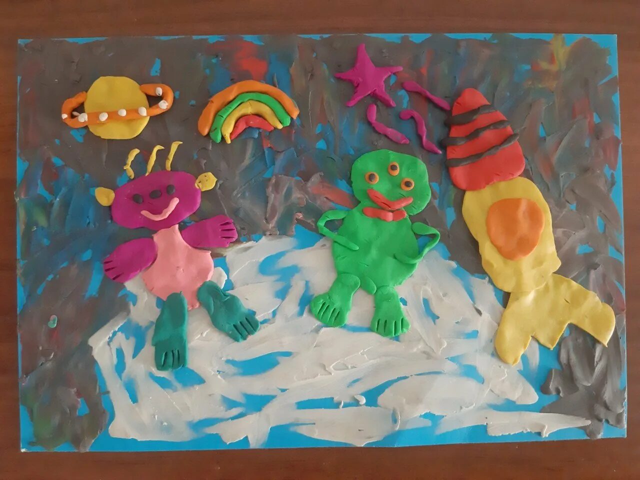 Космос из пластилина
