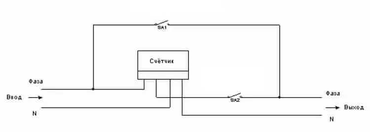 Электроэнергия счетчик обман. Схема отмотки электросчетчика трансформатором. Схема обхода счетчика электроэнергии. Схема подключения электроэнергии в обход счетчика. Схема сматывания электросчетчика через трансформатор.