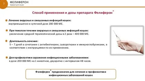Фелиферон для кошек инструкция