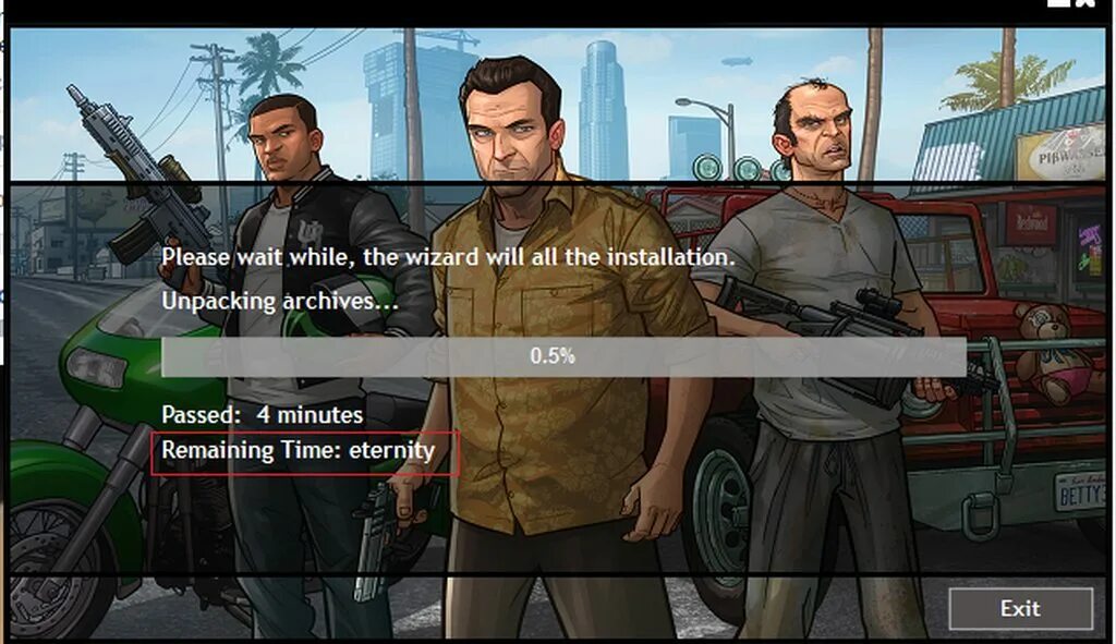 Install game again