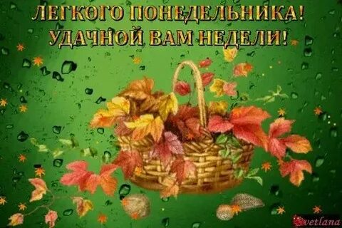 Доброе утро октября удачной недели