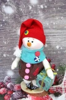 Снеговик из флиса