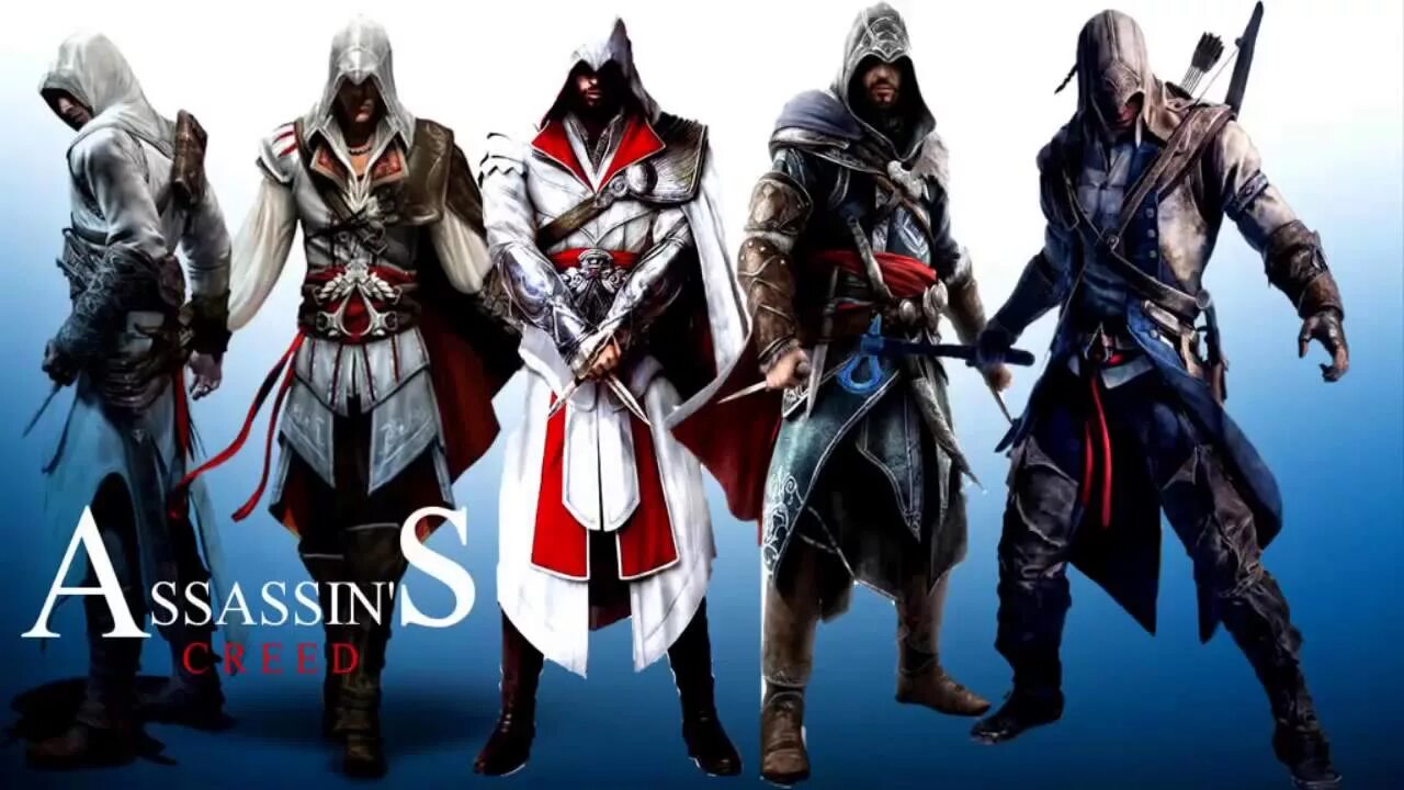 Assassin s Creed 1. Персонажи из игры ассасин Крид. Группа ассасины. Все ассасины персонажи. Assassin's creed soundtrack