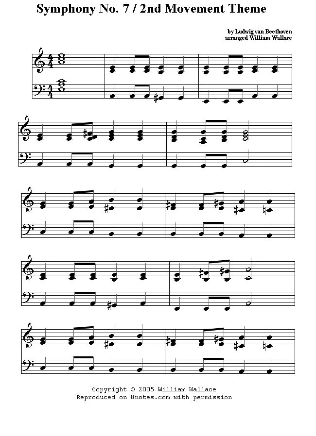 Symphony 7 allegretto