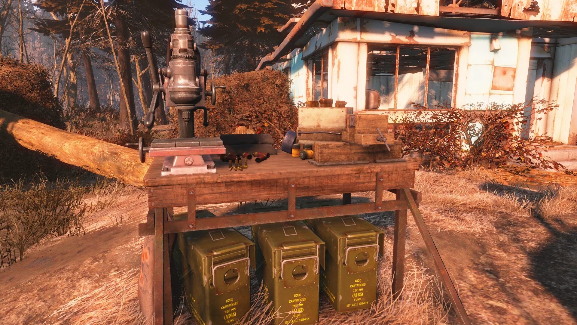 Fallout 4 ammo. Верстаки фоллаут 4. верстак fallout 4. fallout 4 crafting pack. fallout 4 workbench.