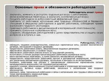 Обязанности работника указаны в трудовом договоре