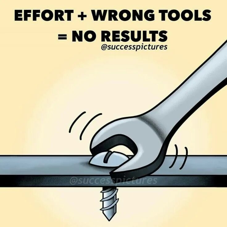 Wrong tools