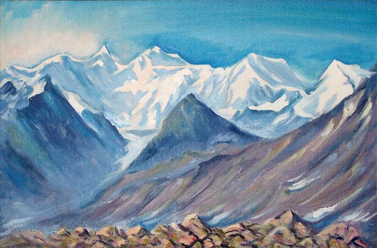 Рерих картины горы Белуха. Белуха гора Рерих. Рерих Белуха Алтай.