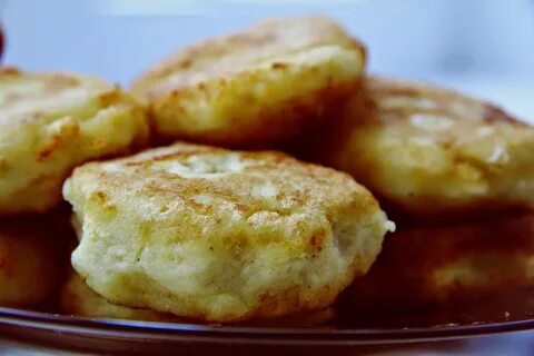 Оладьи из картофельного пюре на сковороде