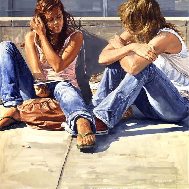 Картина друзья. Мишель дель Кампо художник. Микеле дель Кампо (Michele del Campo, 1976). Мишель дель Кампо "молодые люди". Художник Микеле дель Кампо картины.