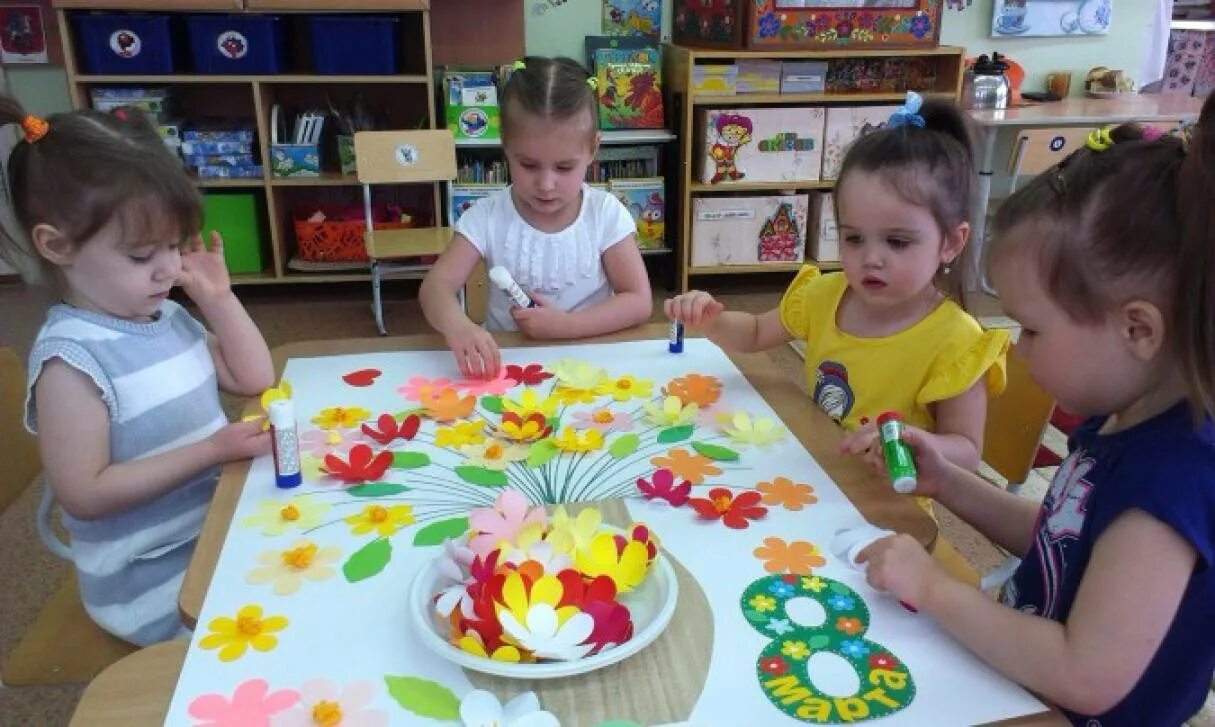 Совместное творчество с детьми в детском саду.