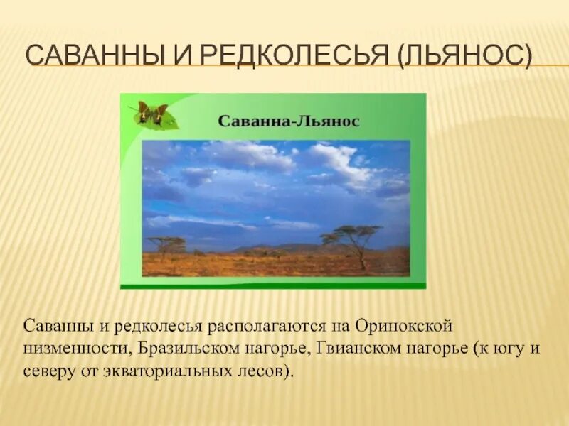 Оринокской низменности саванны. Саванны и редколесья (Льянос). Оринокская равнина. Саванна и редколесья Южной Америки презентация. Разнообразие природы южной америки 7 класс