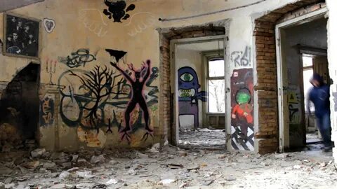 1920x1080 Subscription Library ghost House ghetto house with a graffiti and...