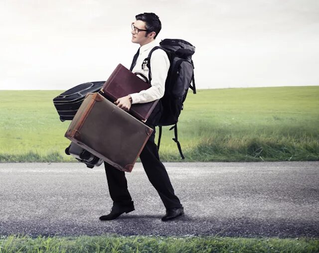 2 character the suitcase load