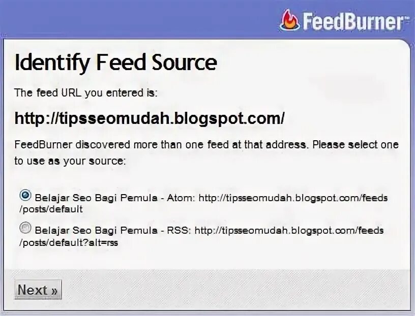 Source feed. Source feed