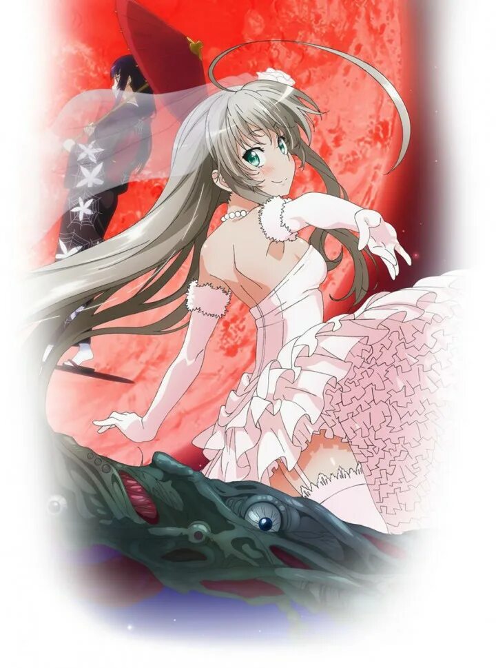 Ползучий хаос нярука сан. Haiyore! nyaruko-san. аниме ползучий хаос поцелуй. ползучий хаос няруко-сан. ползучий хаос няруко сан свадьба.