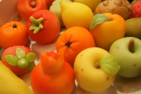 Марципан фрукты