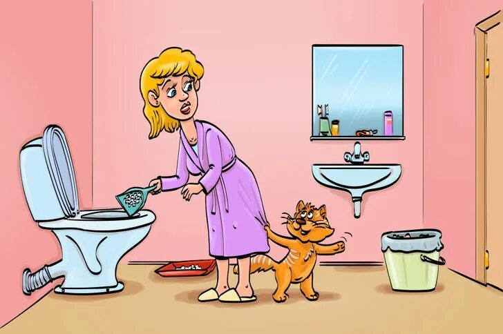 Повезло что находились в туалете. Туалет карикатура. Туалет рисунок. Кот на унитазе карикатуры. Не засоряйте унитаз.