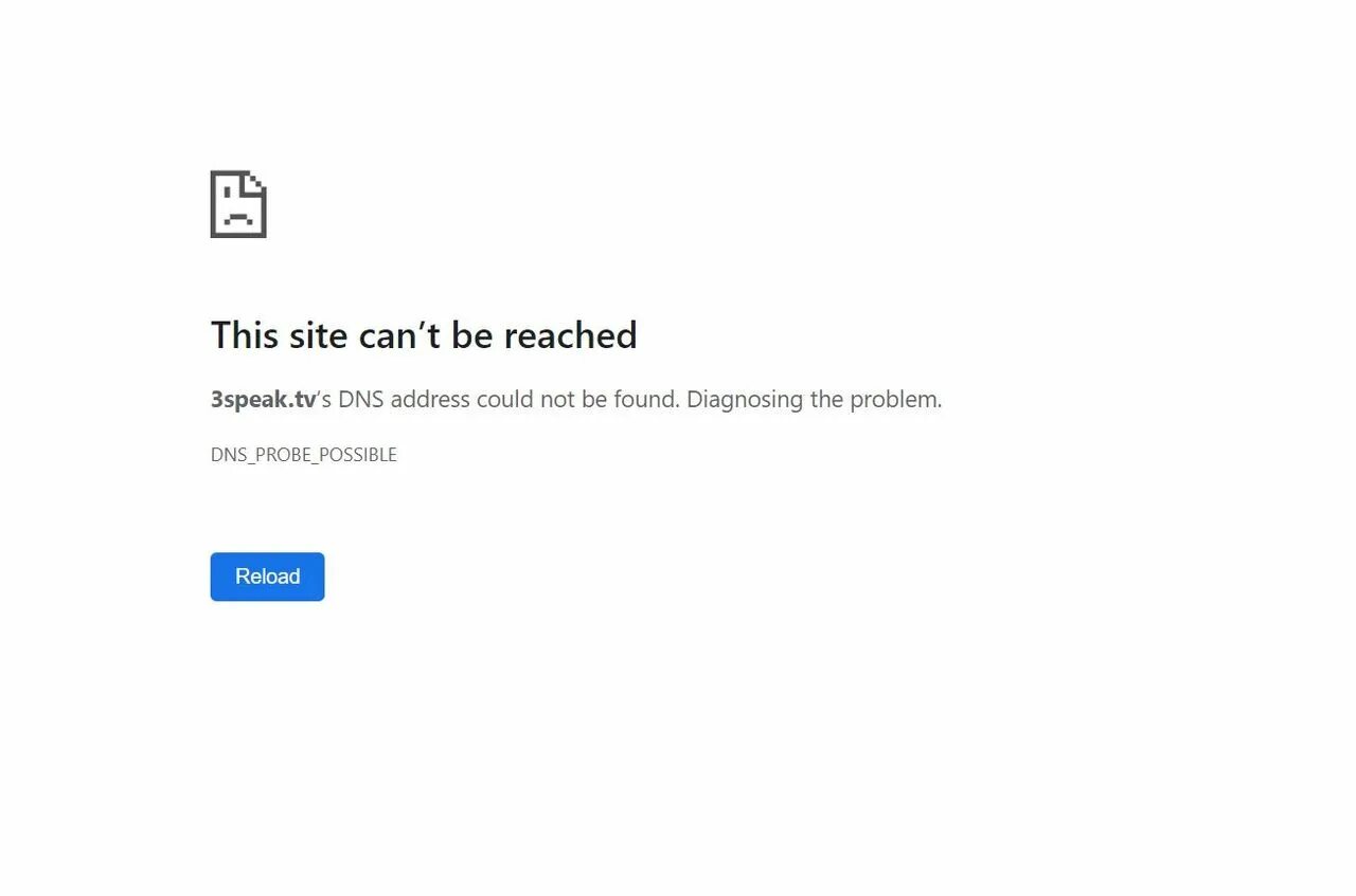 Request unsuccessful error. Dns_probe_finished_nxdomain. request headers.