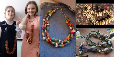 бусы из бубликов