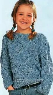 Схема свитера для девочки 10 лет спицами фото