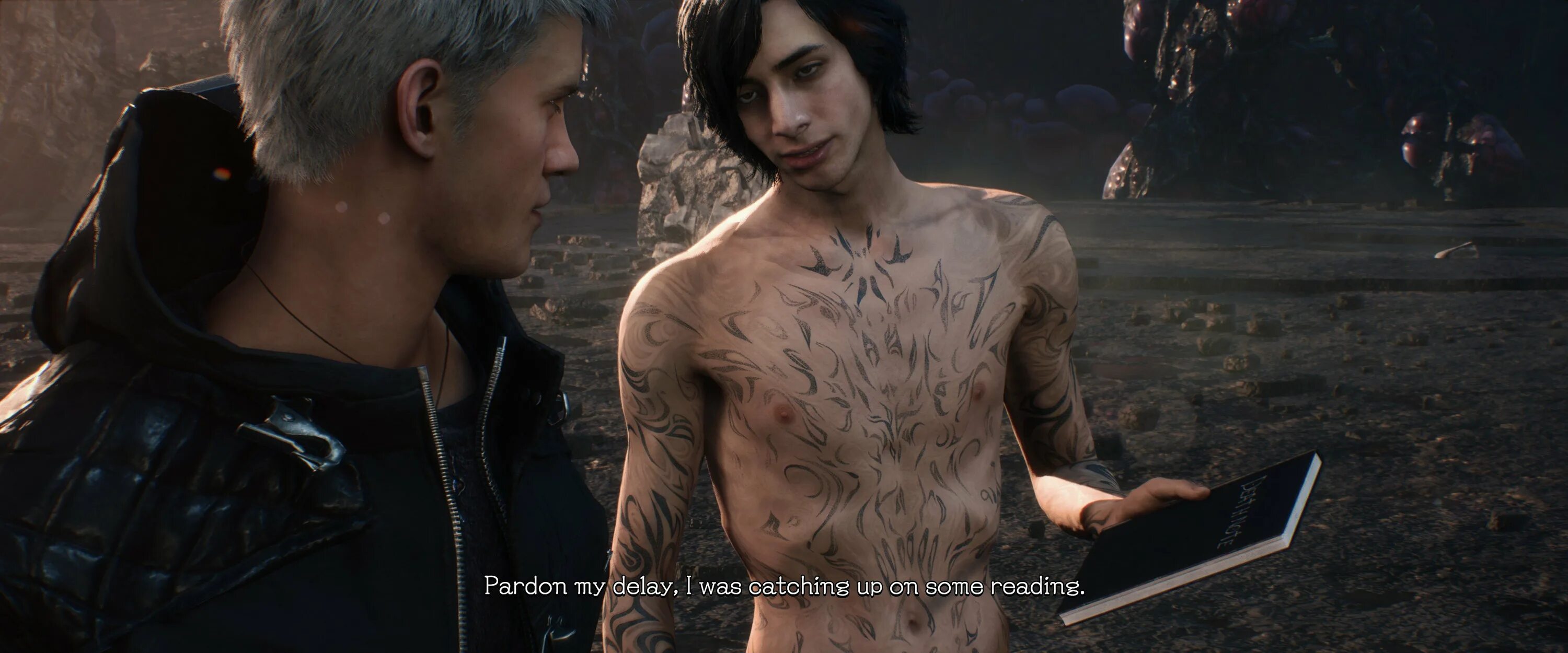 Devil my Cry 5 v. V из Devil May Cry 5. Данте DMC 5. Devil May Cry 5 v Tattoo. Арья данте истинная